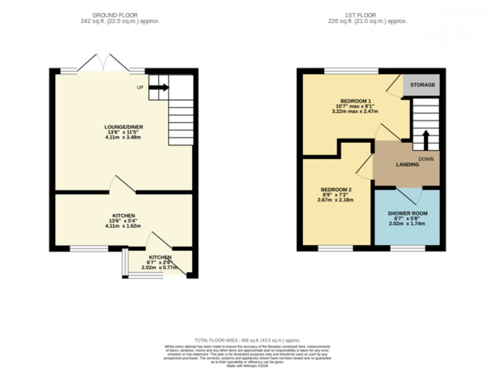 Floorplan for Luton, Bedfordshire