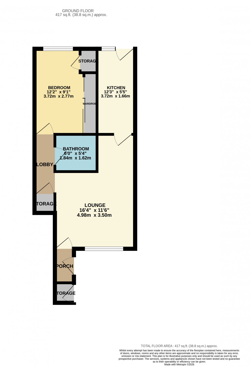 Floorplan for Luton, Bedfordshire
