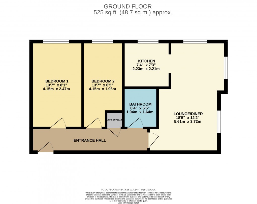 Floorplan for Luton, Bedfordshire