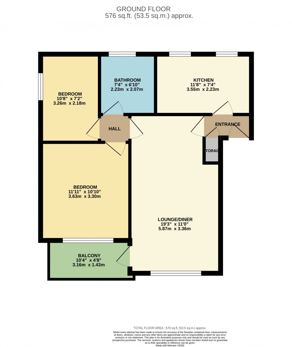 Floorplan for Luton, Bedfordshire