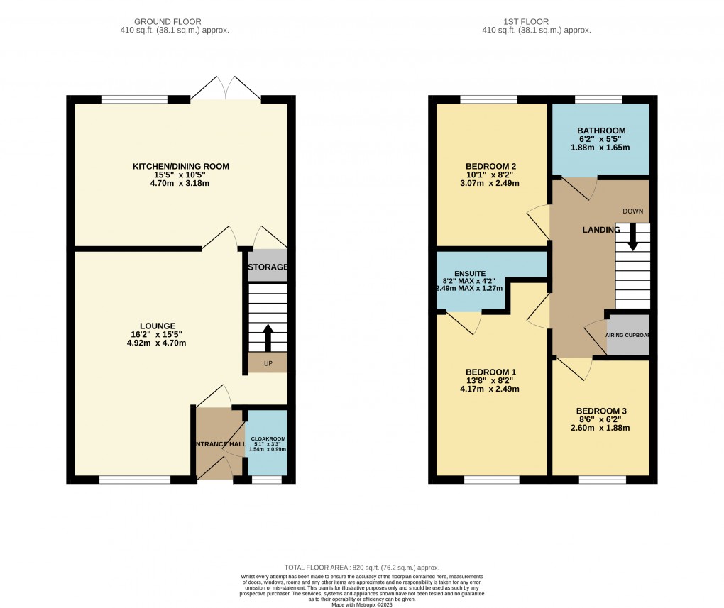 Floorplan for Houghton Regis, Dunstable, Bedfordshire