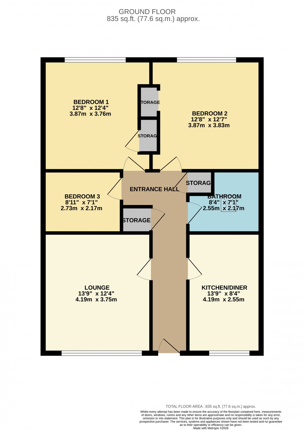 Floorplan for Luton, Bedfordshire