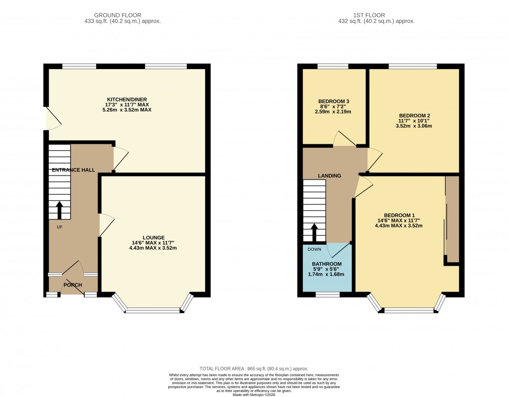 Floorplan for Luton, Bedfordshire