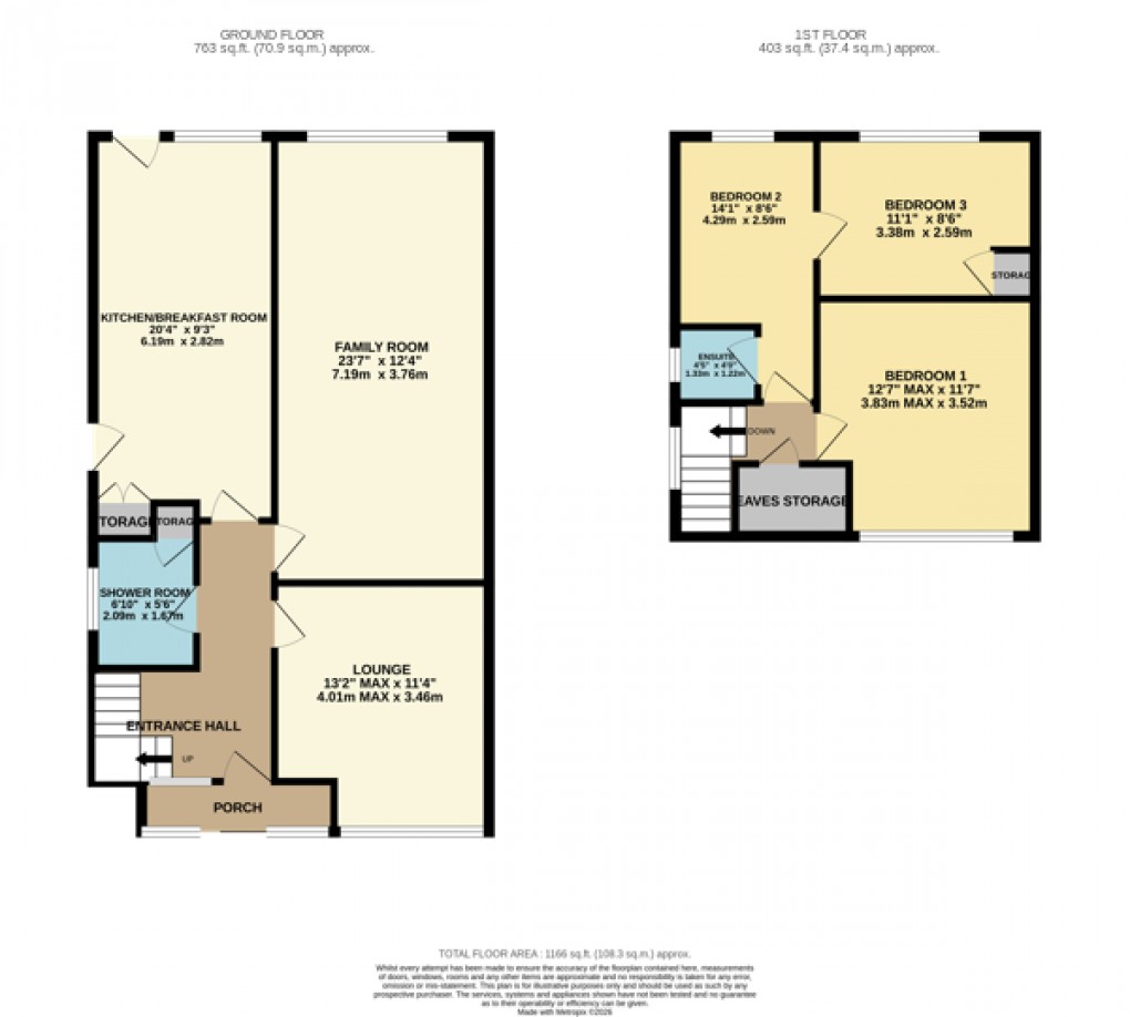 Floorplan for Luton, Bedfordshire