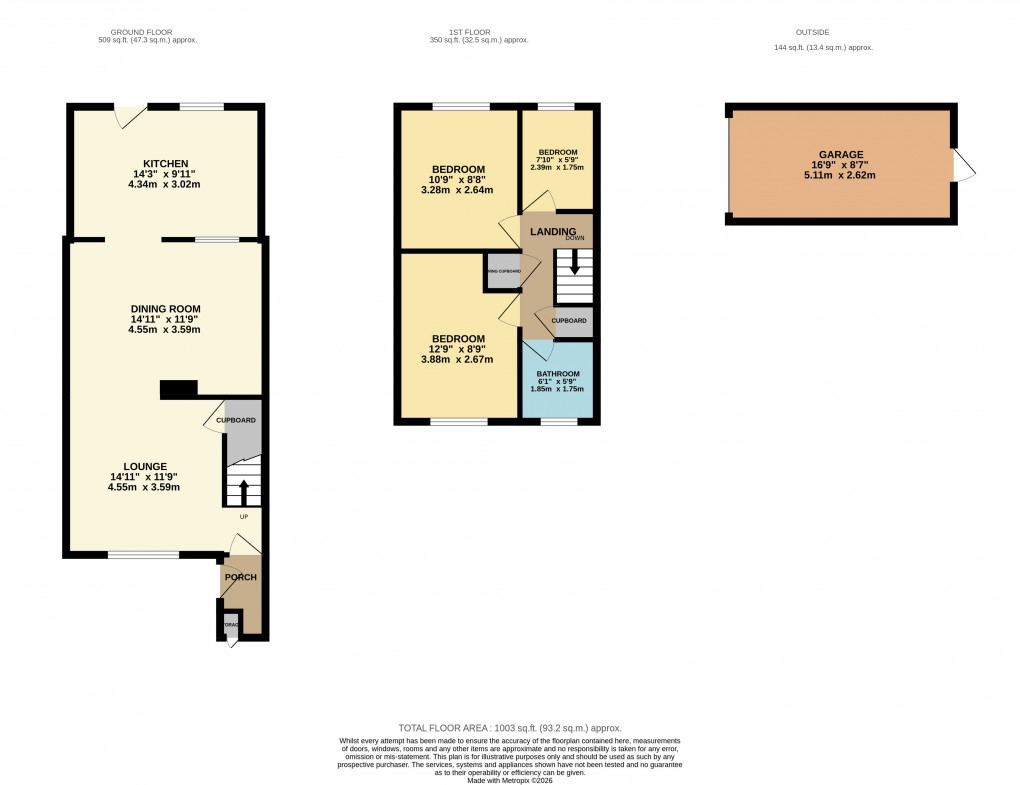 Floorplan for Houghton Regis, Dunstable, Bedfordshire