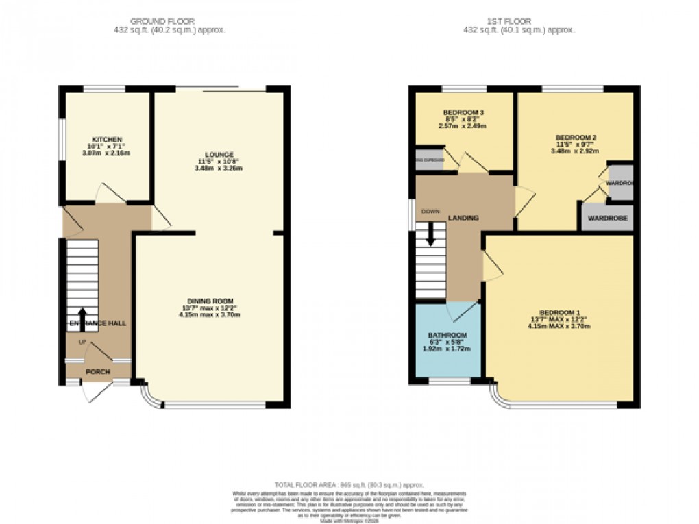 Floorplan for Luton, Bedfordshire