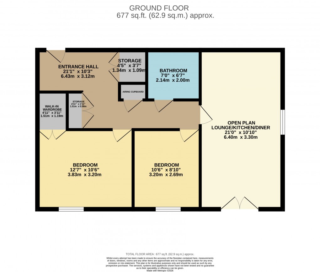 Floorplan for Houghton Regis, Dunstable, Bedfordshire
