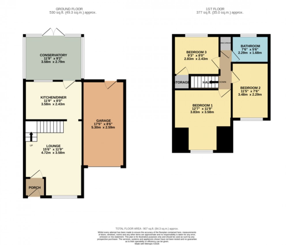 Floorplan for Luton, Bedfordshire