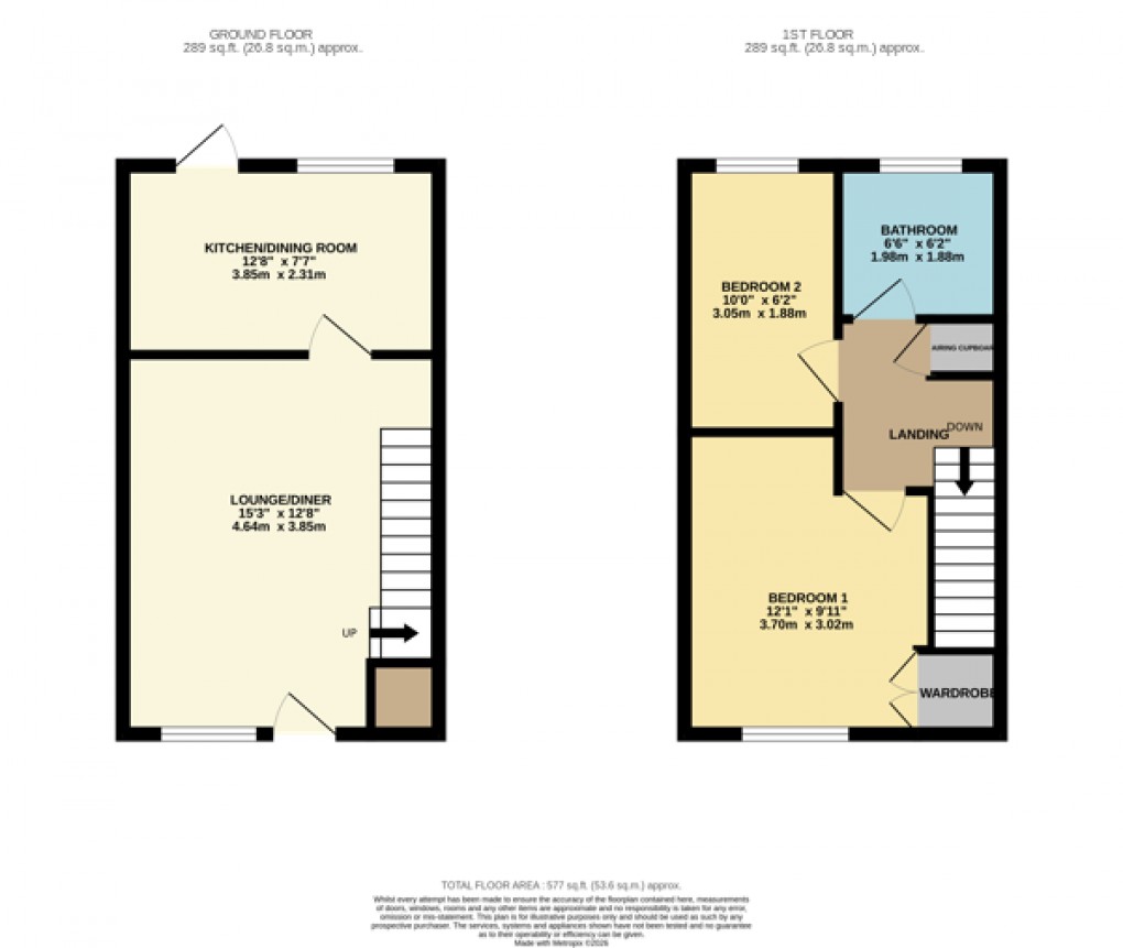 Floorplan for Luton, Bedfordshire