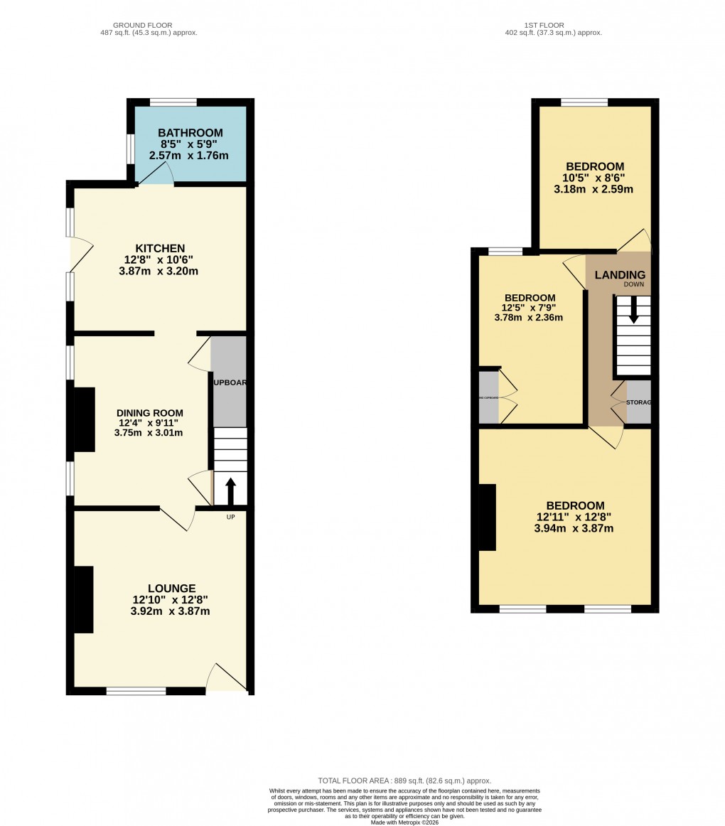 Floorplan for Slip End, Luton, Bedfordshire