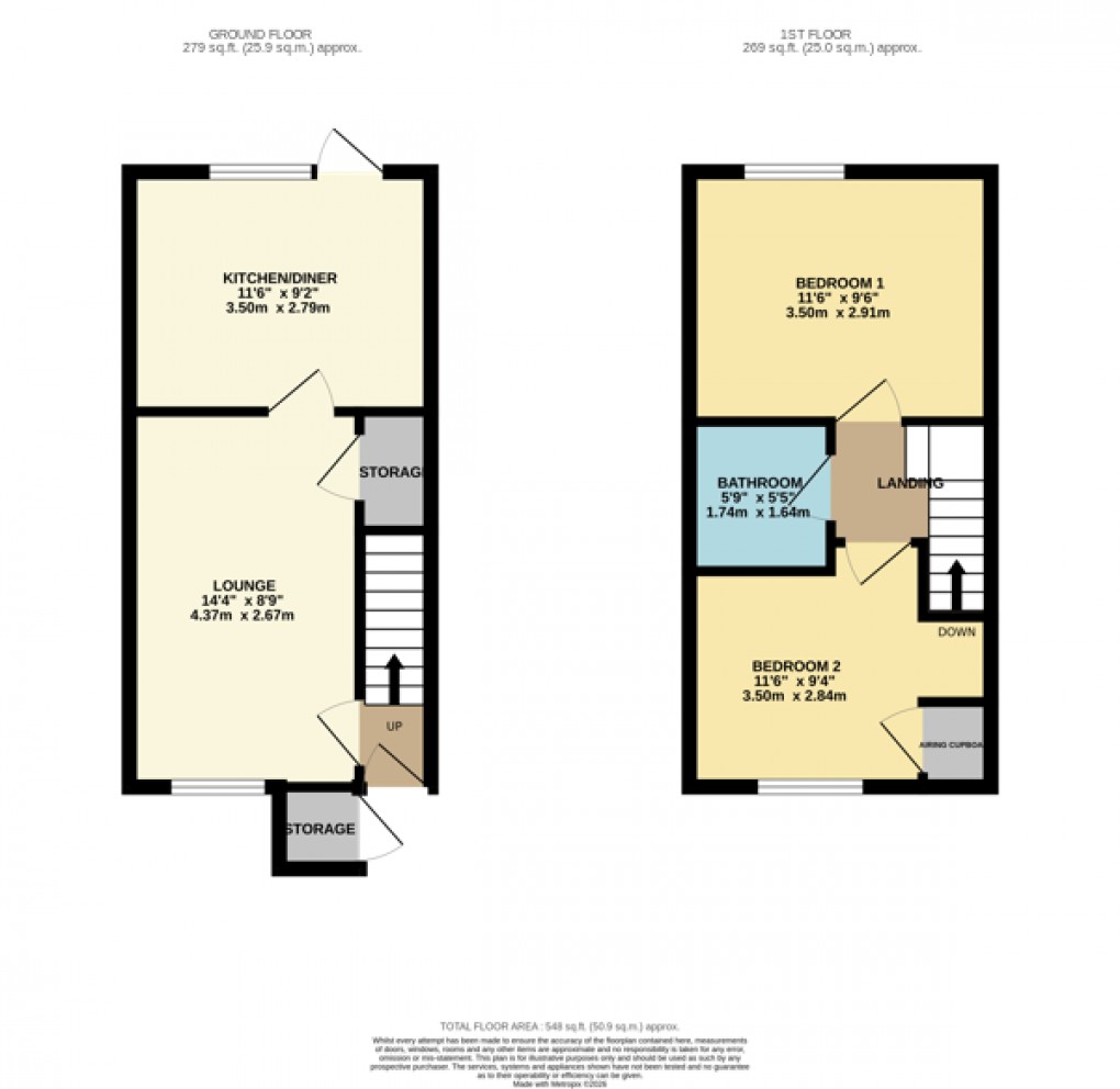 Floorplan for Luton, Bedfordshire