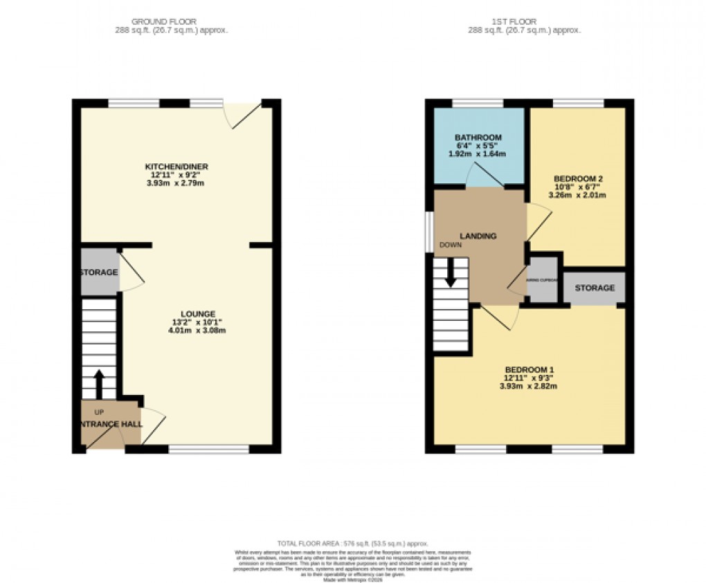 Floorplan for Houghton Regis, Dunstable, Bedfordshire
