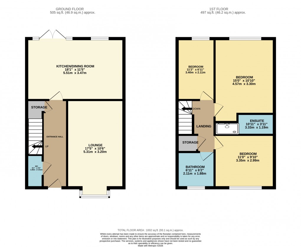Floorplan for Houghton Regis, Dunstable, Bedfordshire