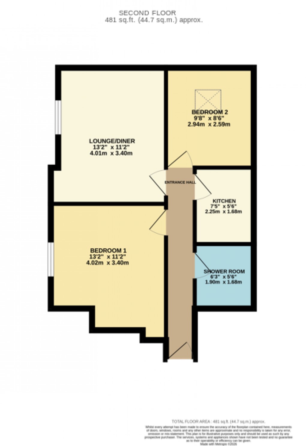Floorplan for Luton, Bedfordshire