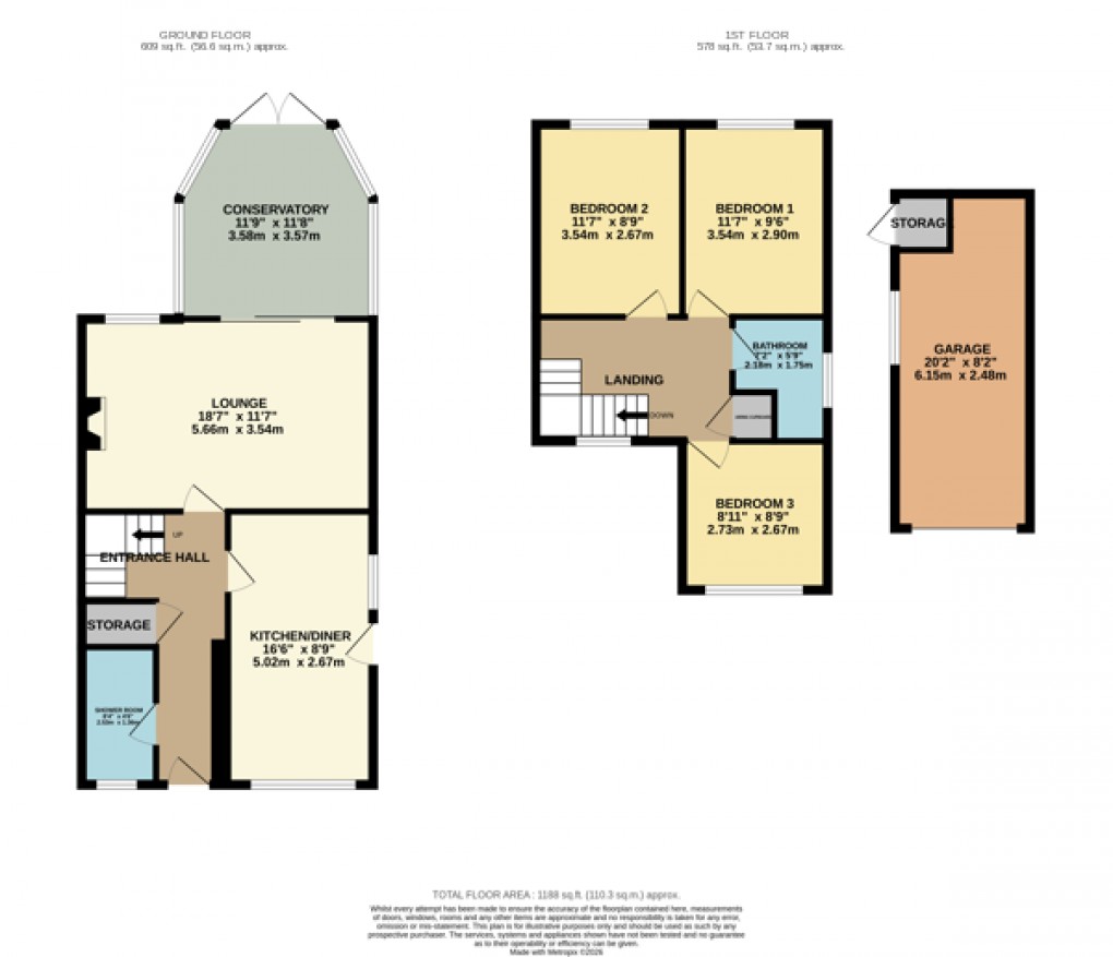 Floorplan for Luton, Bedfordshire