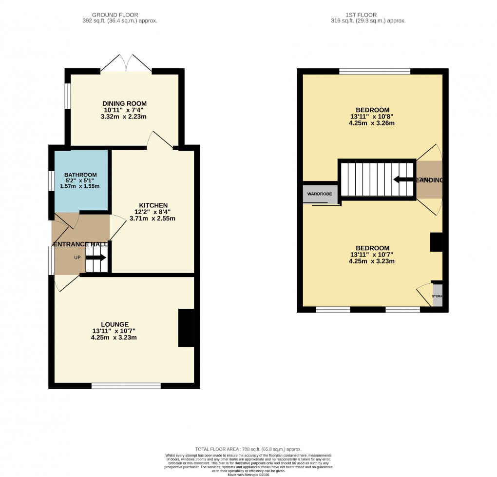 Floorplan for Luton, Bedfordshire
