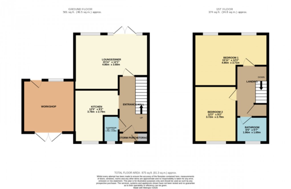 Floorplan for Luton, Bedfordshire