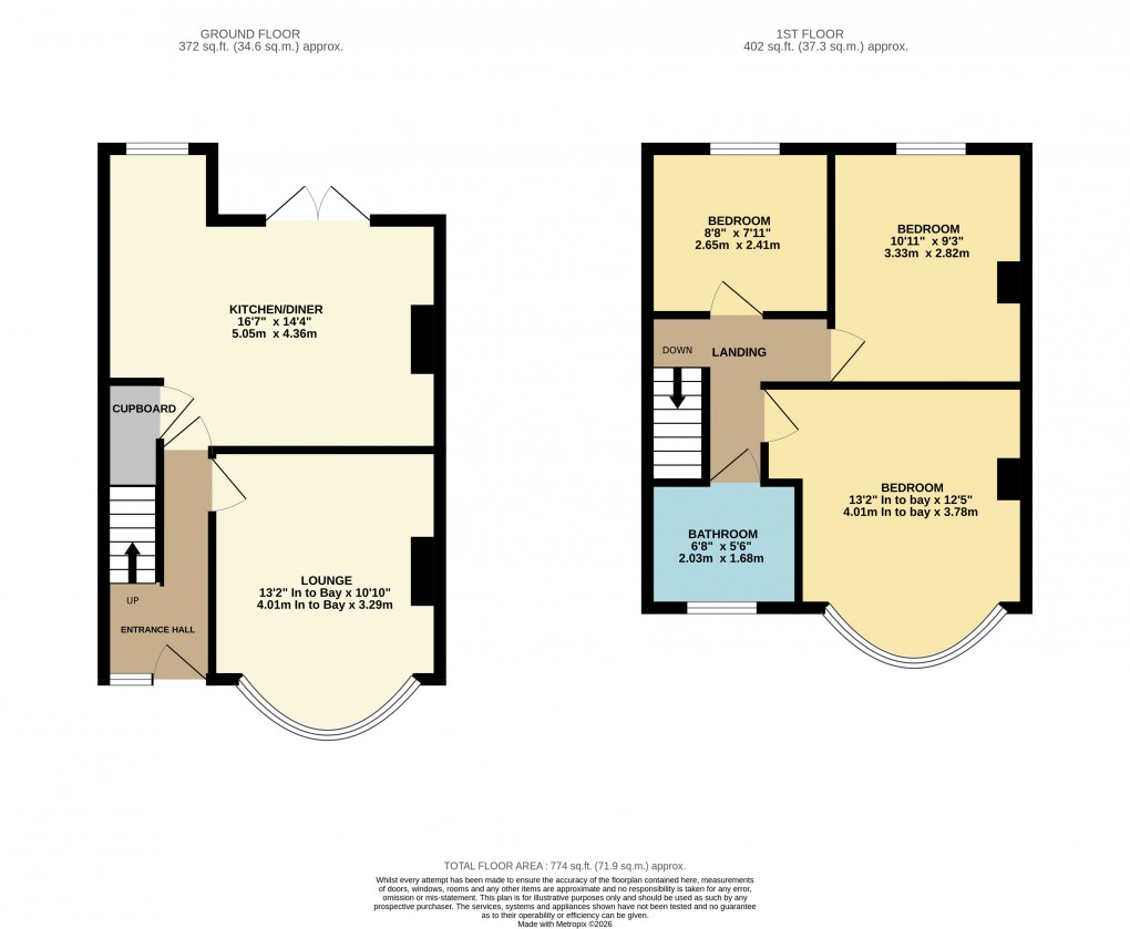 Floorplan for Luton, Bedfordshire
