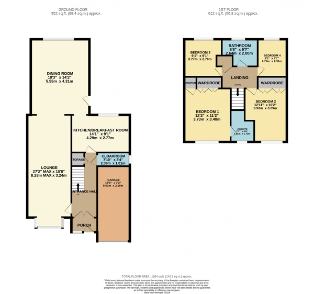 Floorplan for Luton, Bedfordshire