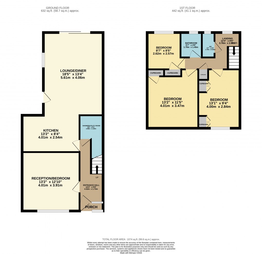 Floorplan for Houghton Regis, Dunstable, Bedfordshire