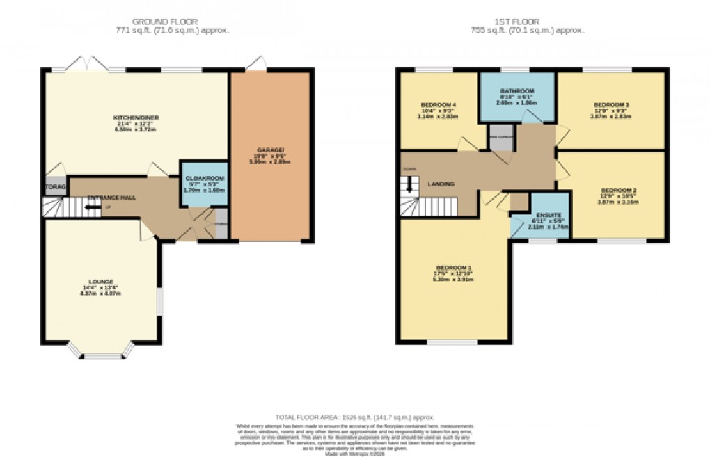 Floorplan for Houghton Regis, Dunstable, Bedfordshire