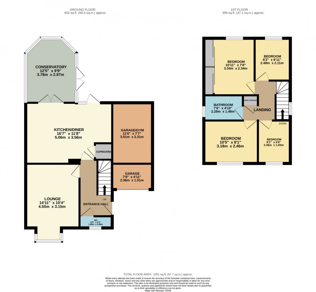Floorplan for Luton, Bedfordshire