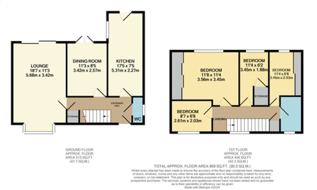 Floorplan for Luton, Bedfordshire