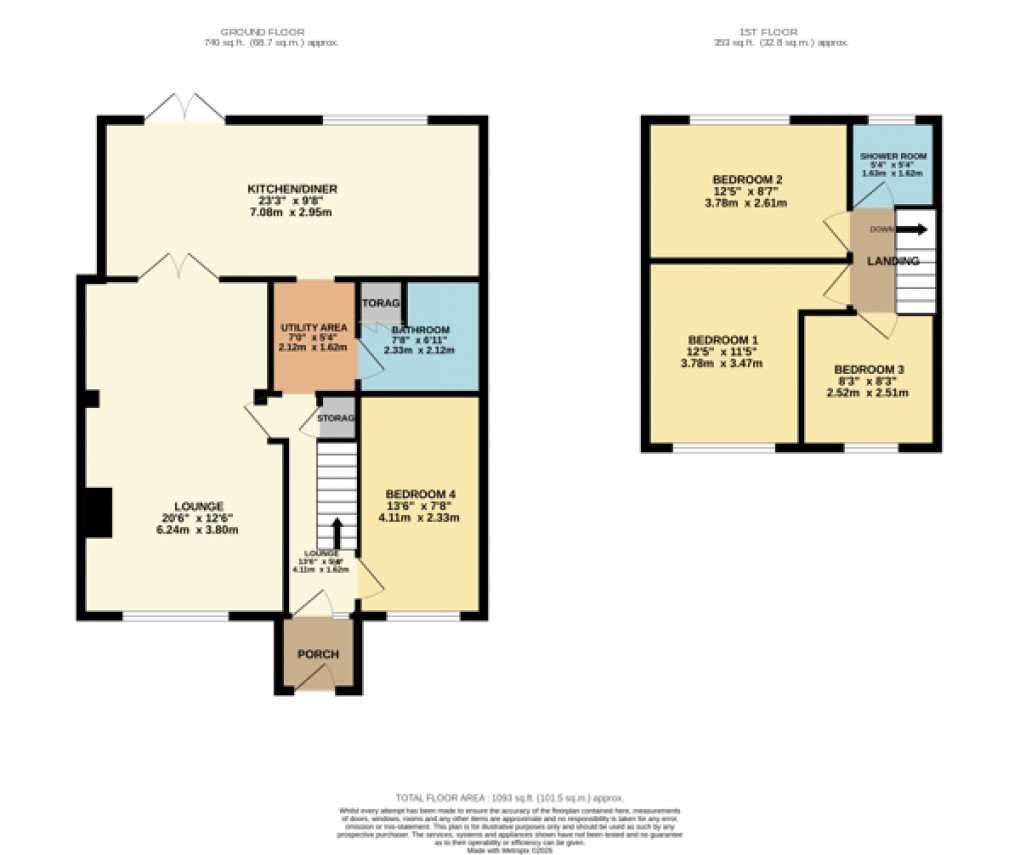 Floorplan for Luton, Bedfordshire