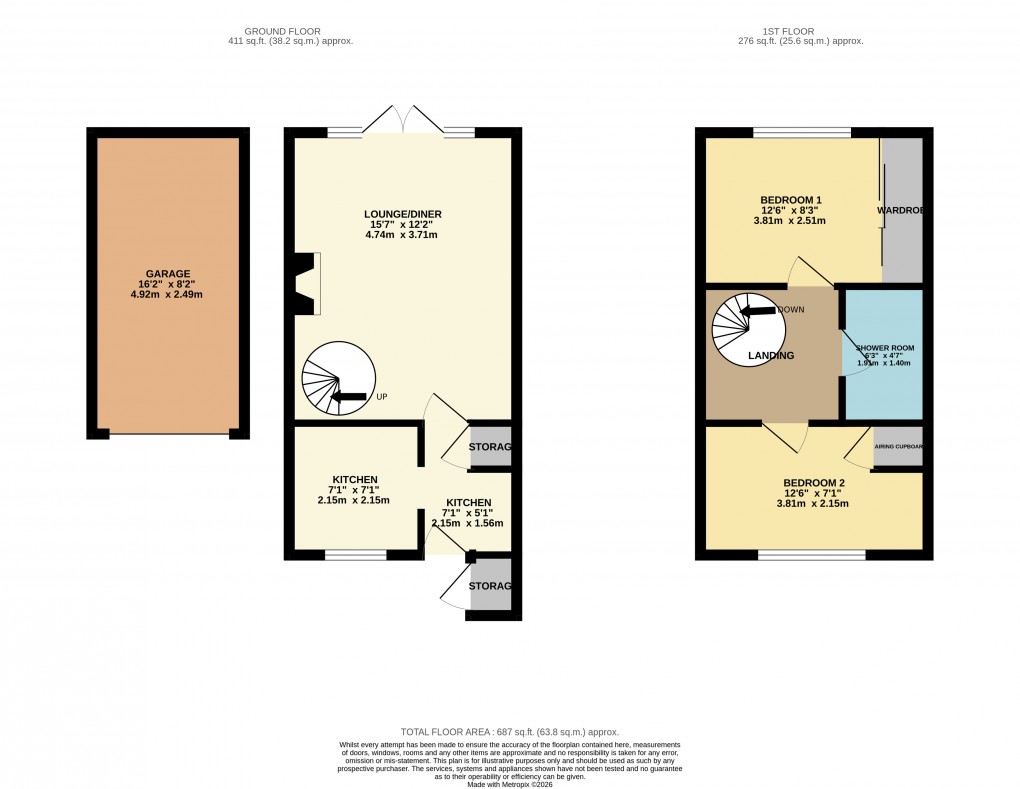Floorplan for Luton, Bedfordshire