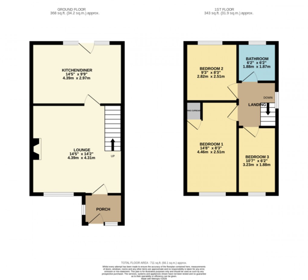 Floorplan for Luton, Bedfordshire