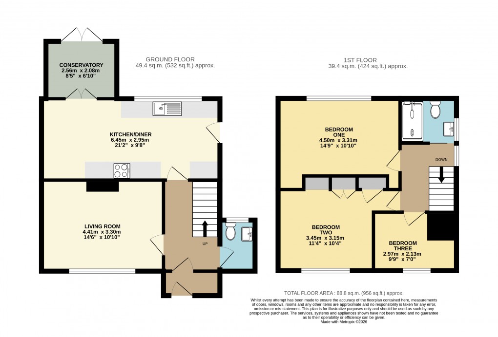 Floorplan for Dunstable, Bedfordshire