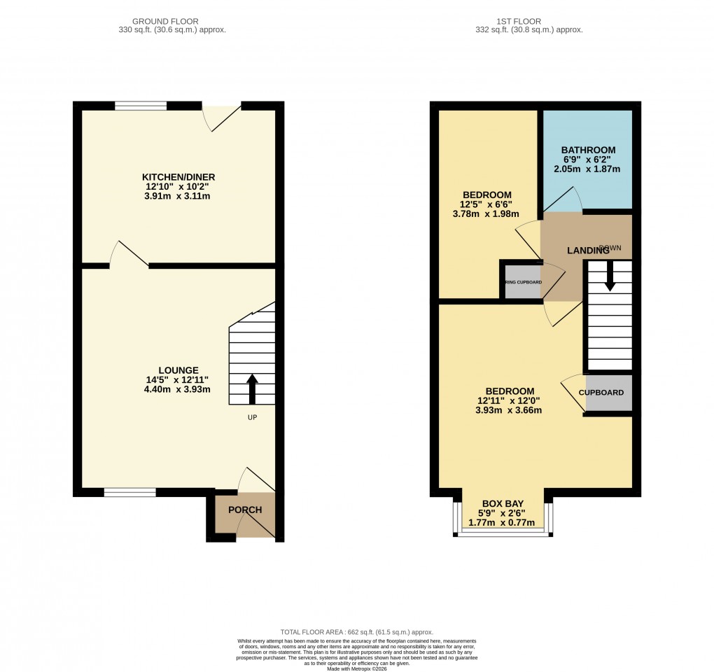 Floorplan for Houghton Regis, Dunstable, Bedfordshire