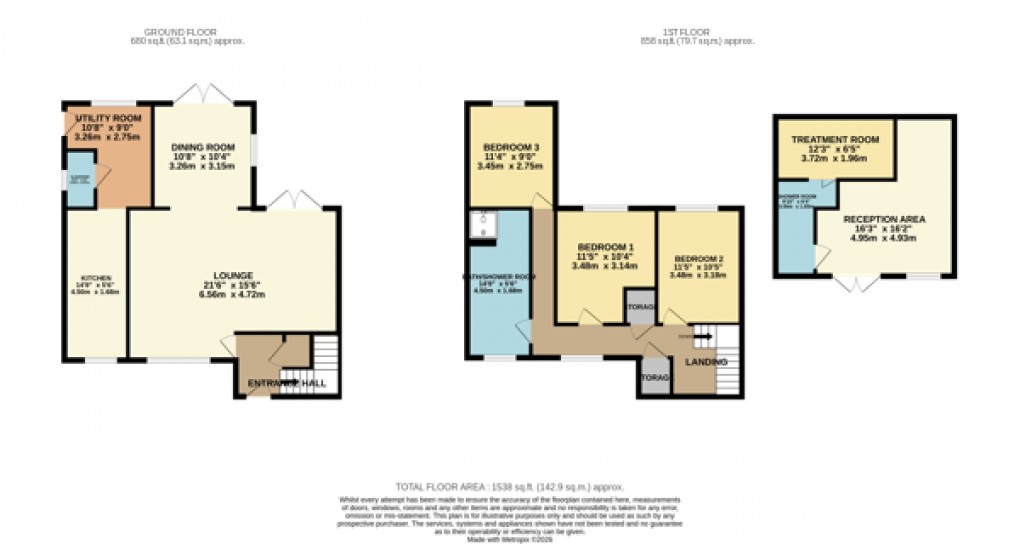 Floorplan for Luton, Bedfordshire