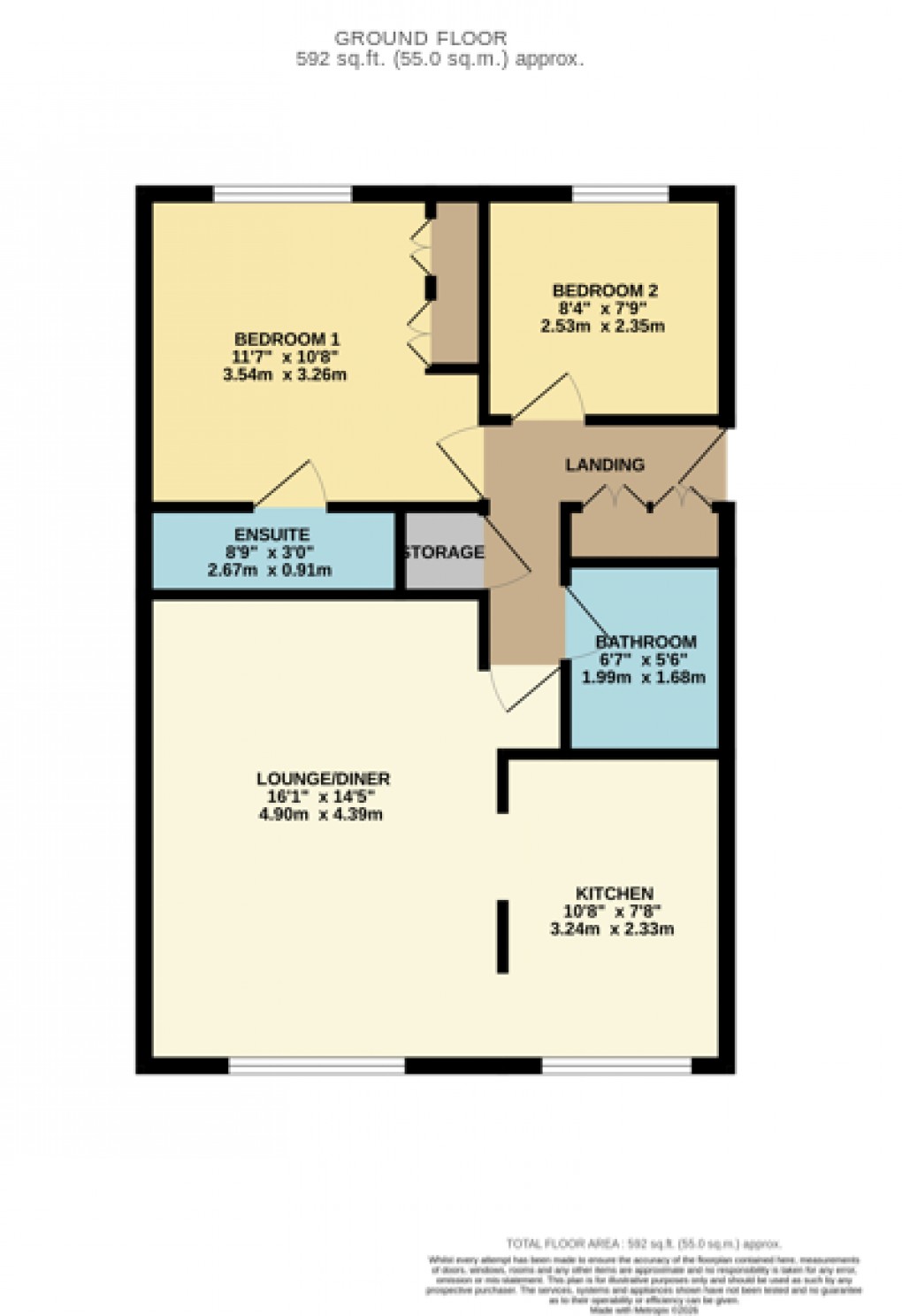 Floorplan for Luton, Bedfordshire