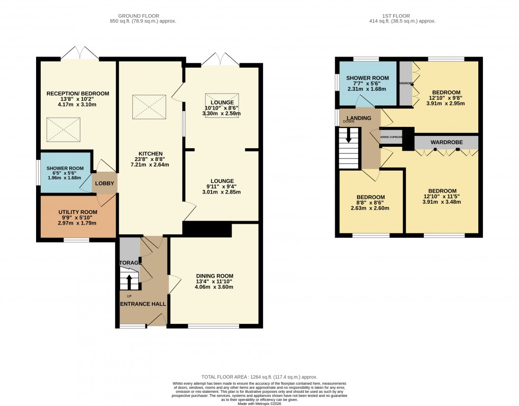 Floorplan for Luton, Bedfordshire