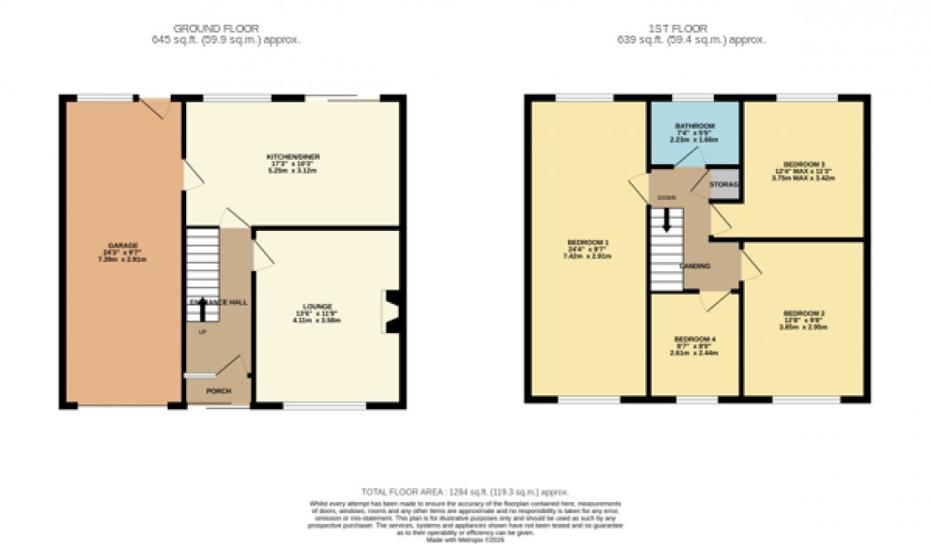 Floorplan for Luton, Bedfordshire
