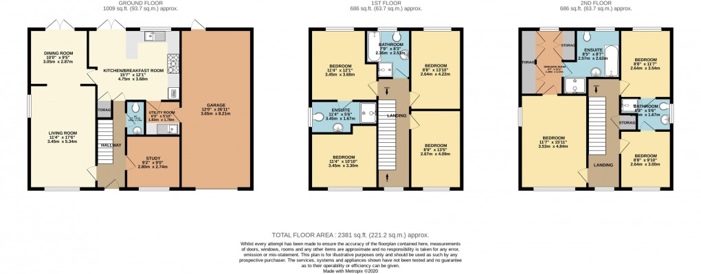 Floorplan for Oakhill, Buckinghamshire