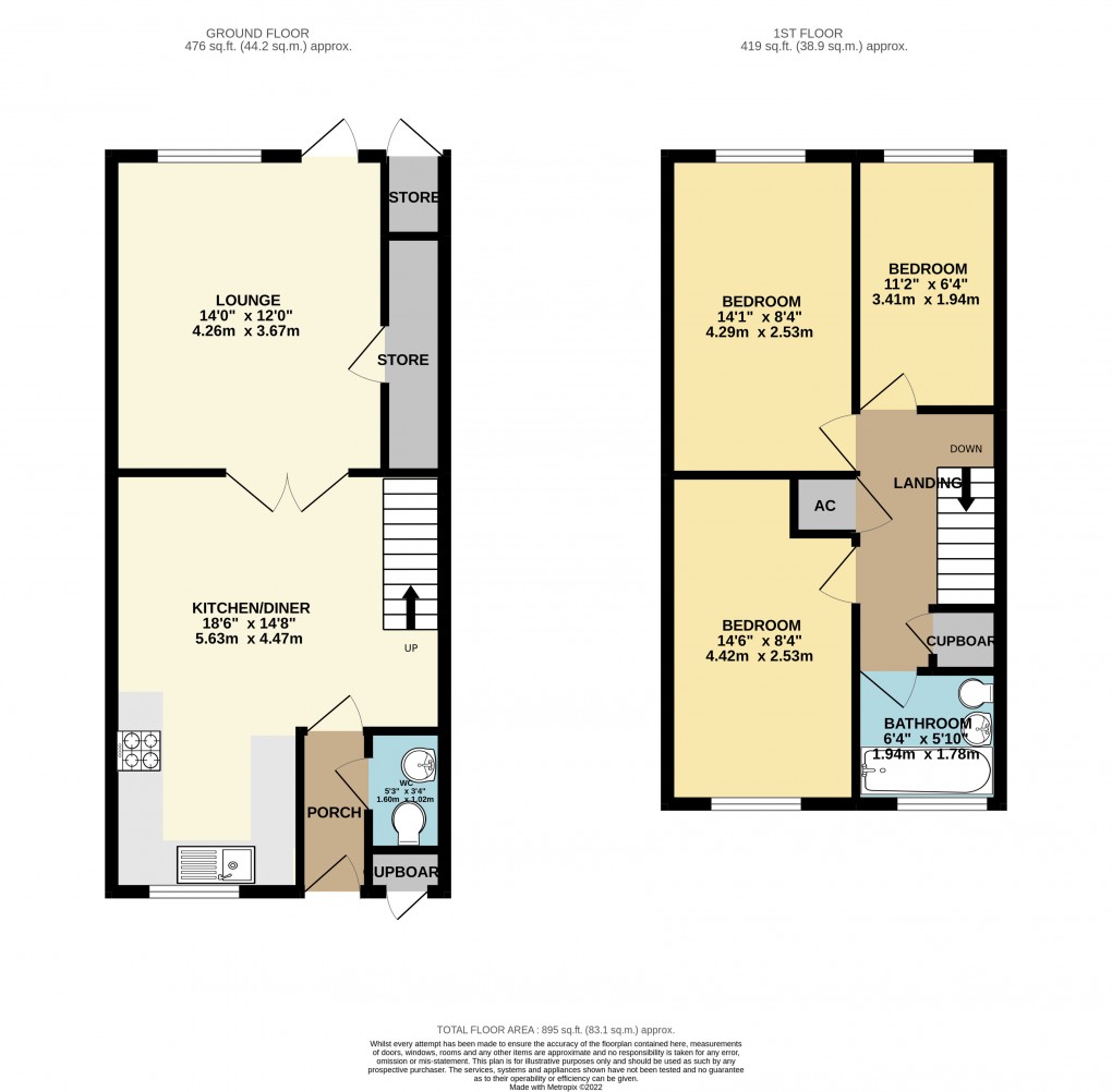 Floorplan for Coffee Hall, Buckinghamshire