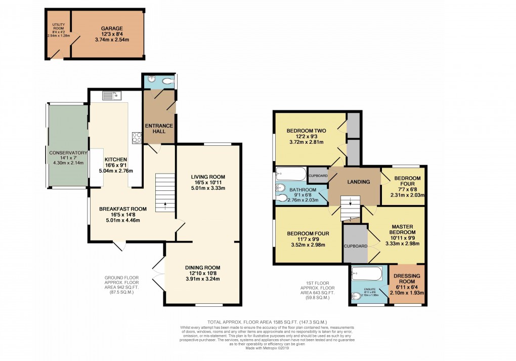 Floorplan for Great Holm, Buckinghamshire