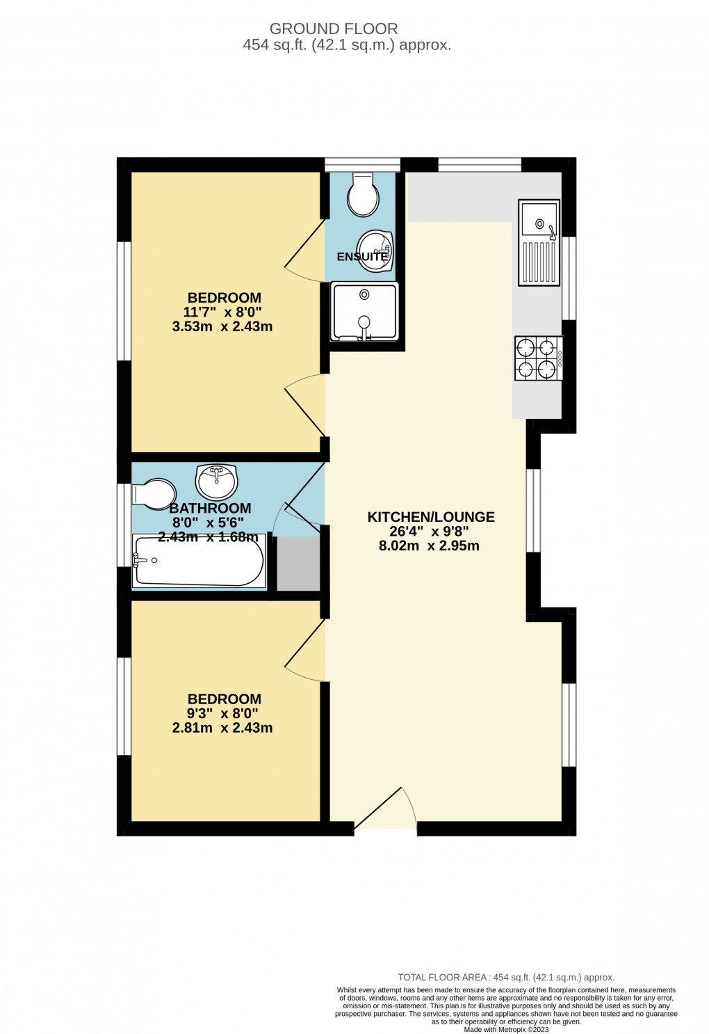 Floorplan for New Bradwell, Milton Keynes, Buckinghamshire