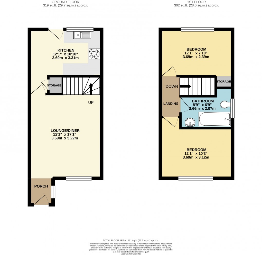 Floorplan for Bradville, Buckinghamshire