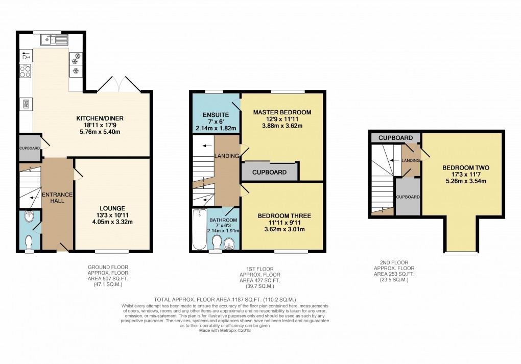 Floorplan for Brooklands, Buckinghamshire
