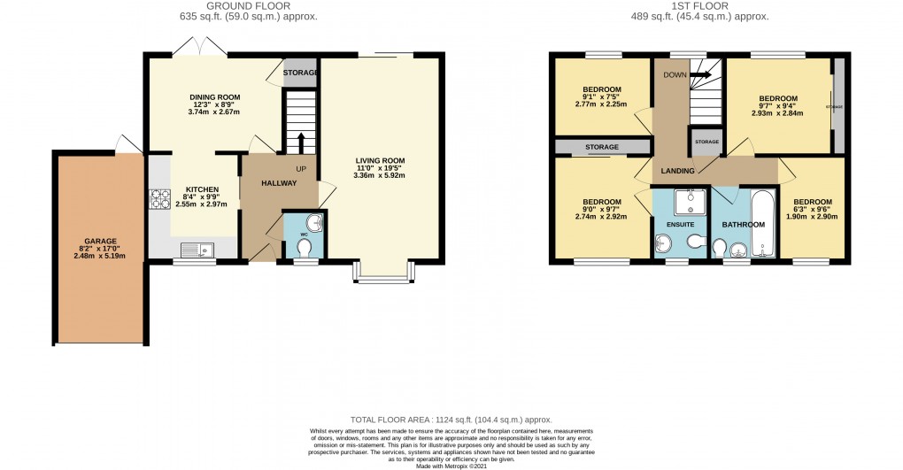 Floorplan for Crownhill, Buckinghamshire