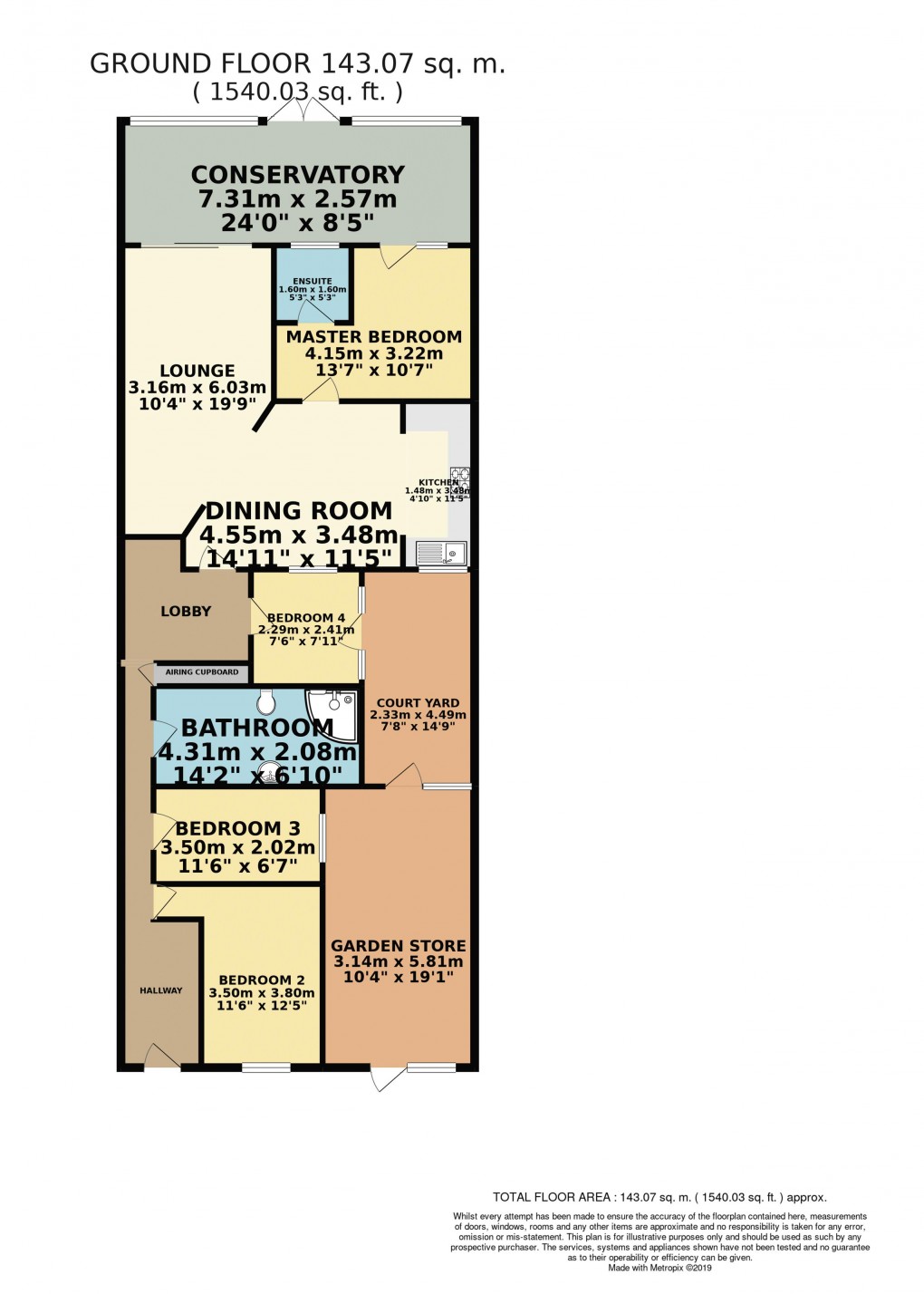 Floorplan for Beanhill, Buckinghamshire