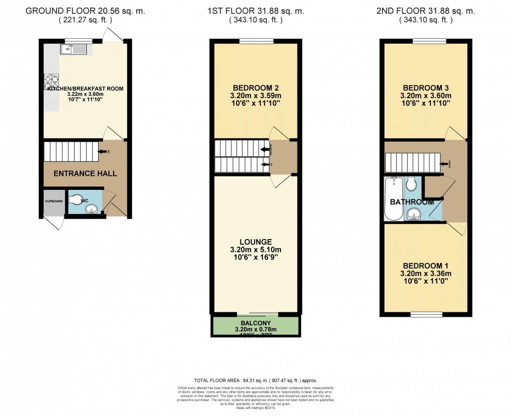 Floorplan for Peartree Bridge, Buckinghamshire