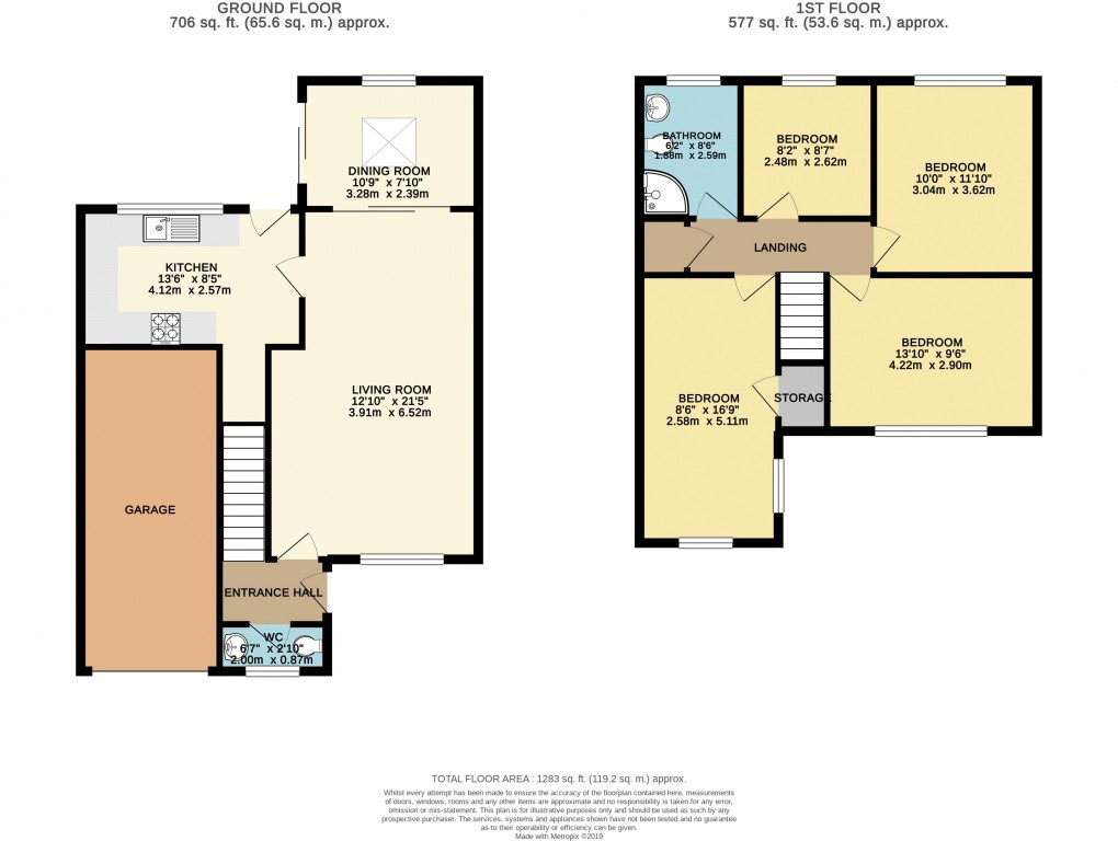 Floorplan for Springfield, Buckinghamshire