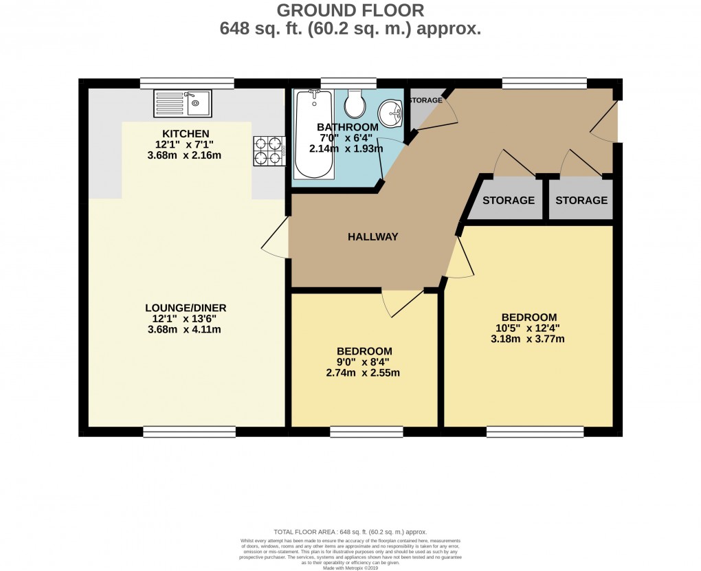 Floorplan for Brooklands, Buckinghamshire