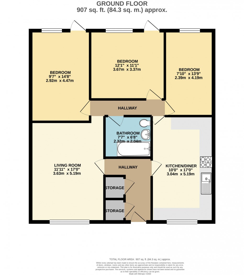 Floorplan for Coffee Hall, Buckinghamshire