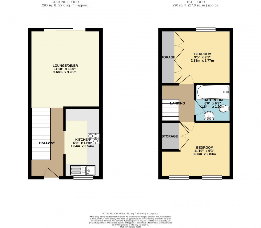 Floorplan for Walnut Tree, Buckinghamshire