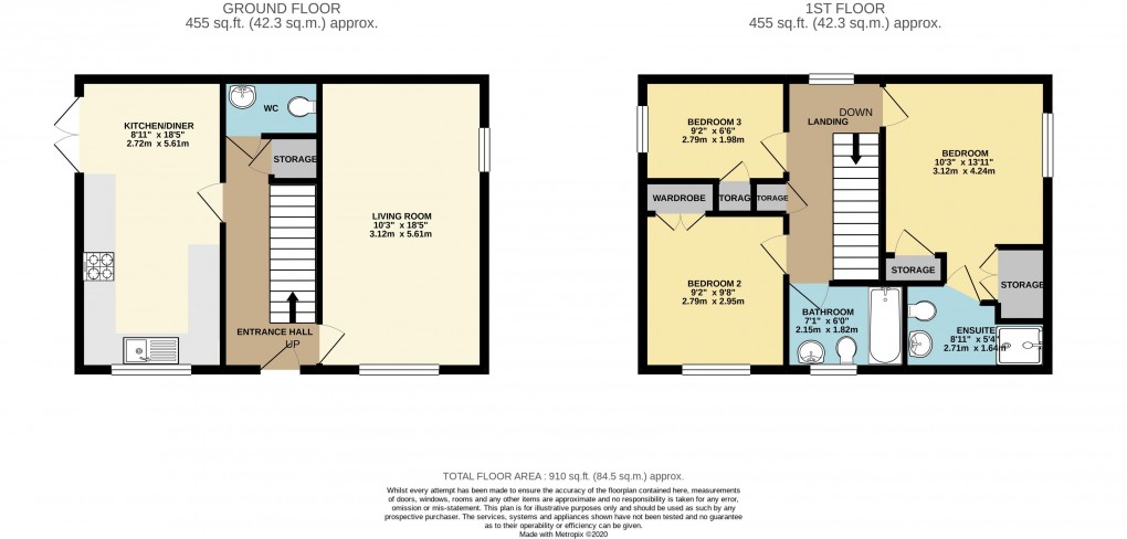 Floorplan for Oxley Park, Milton Keynes, Buckinghamshire